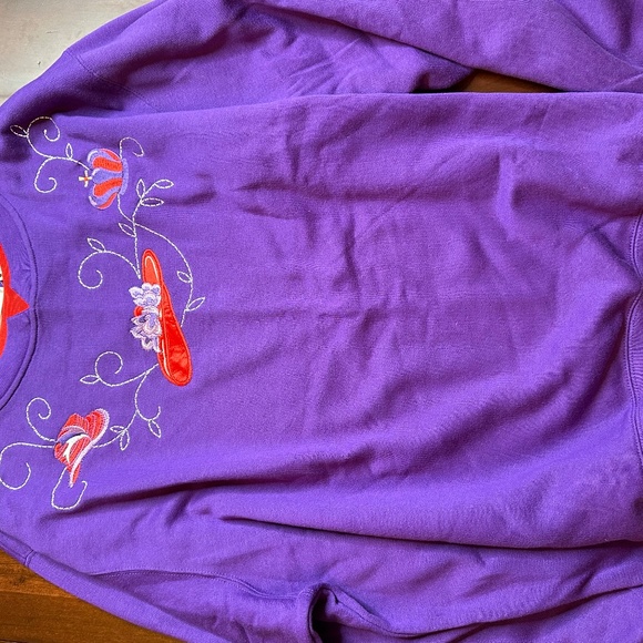 RED HATS PURPLE & RED Embroidered Sweatshirt 3X - Picture 9 of 9